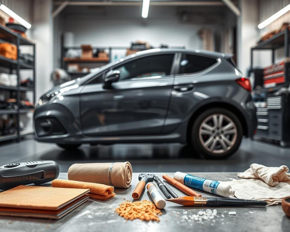voorbereiding schadeherstel auto