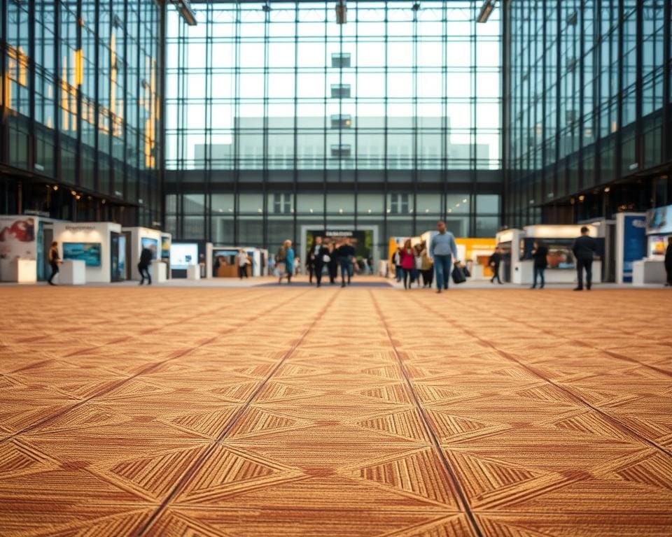 Hoe lang gaat een exhibition floor gemiddeld mee?
