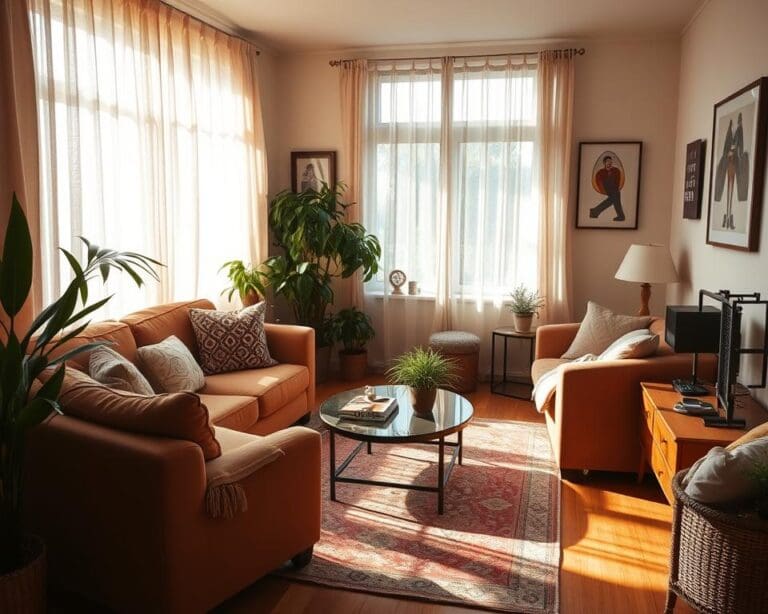 Hoe richt je een kleine woonkamer gezellig in?