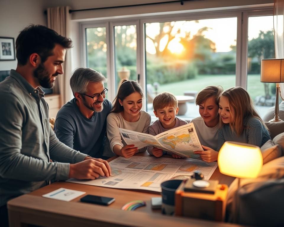 plannen van gezinsactiviteiten