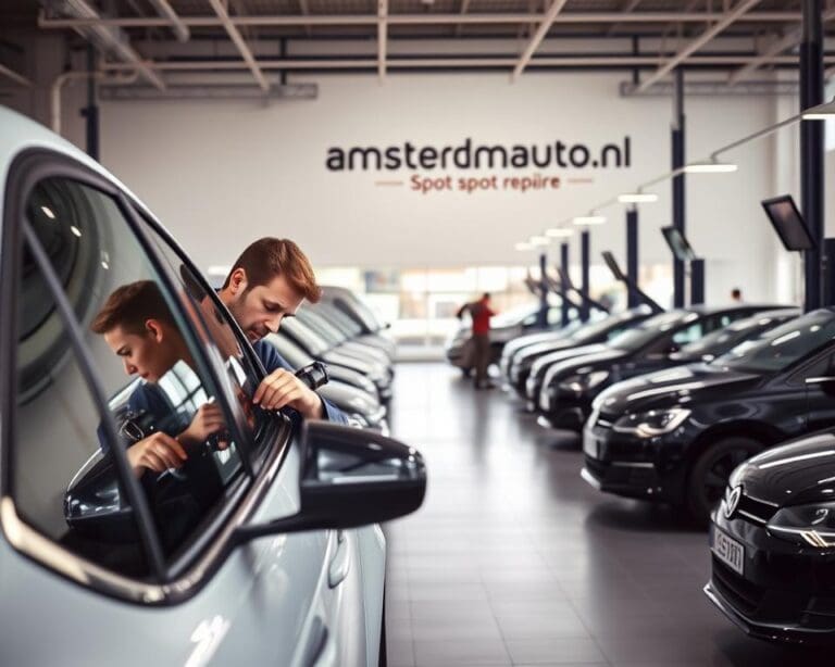 Hoe werkt spotrepair bij amsterdamautos.nl in de praktijk?