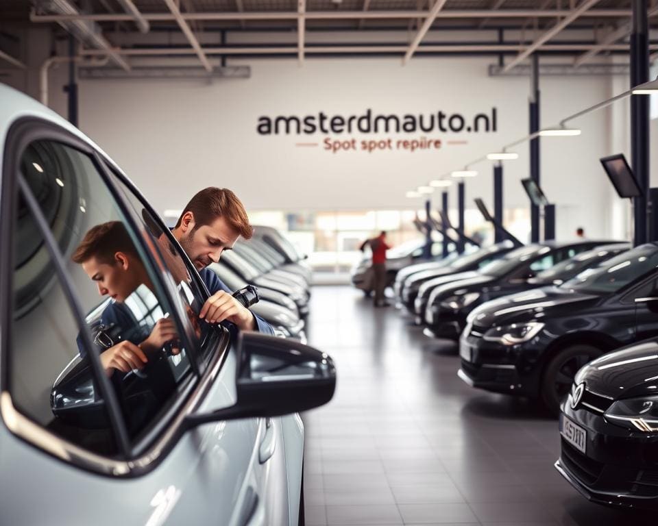 Hoe werkt spotrepair bij amsterdamautos.nl in de praktijk?