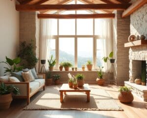 Waarom voelt een woning met natuurlijke materialen kalmer?
