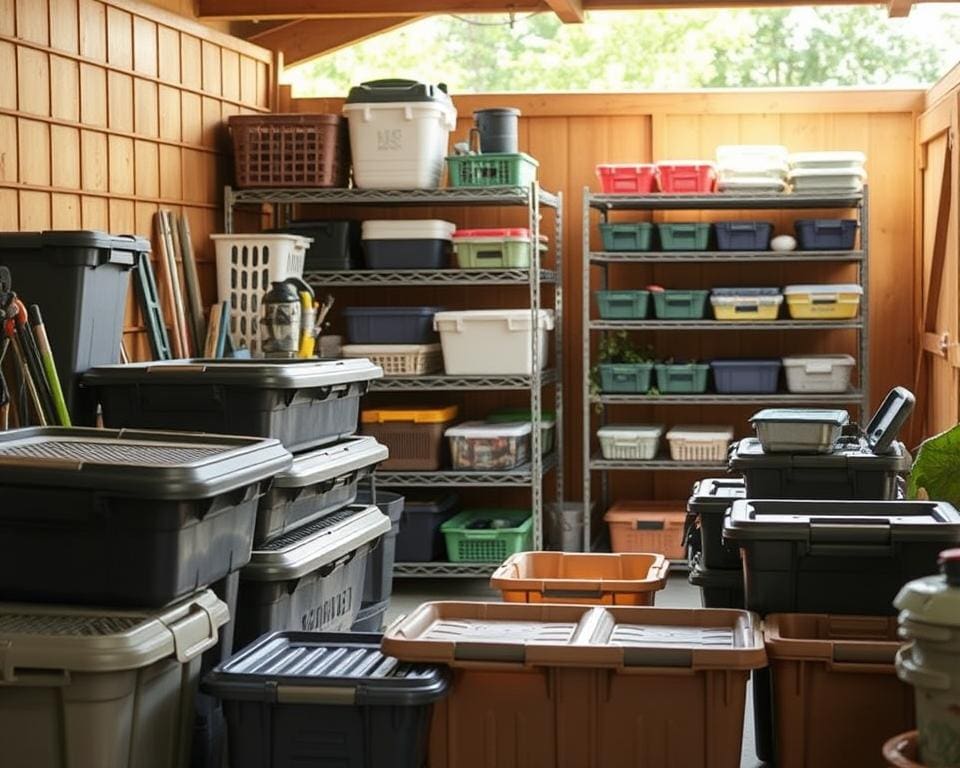 Wat zijn handige accessoires voor buitenopslag?