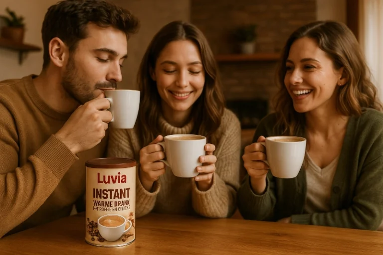 warme drank met koffie en ginseng