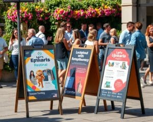 Waarom stoepborden bestellen bij Nesheli.com voor events?