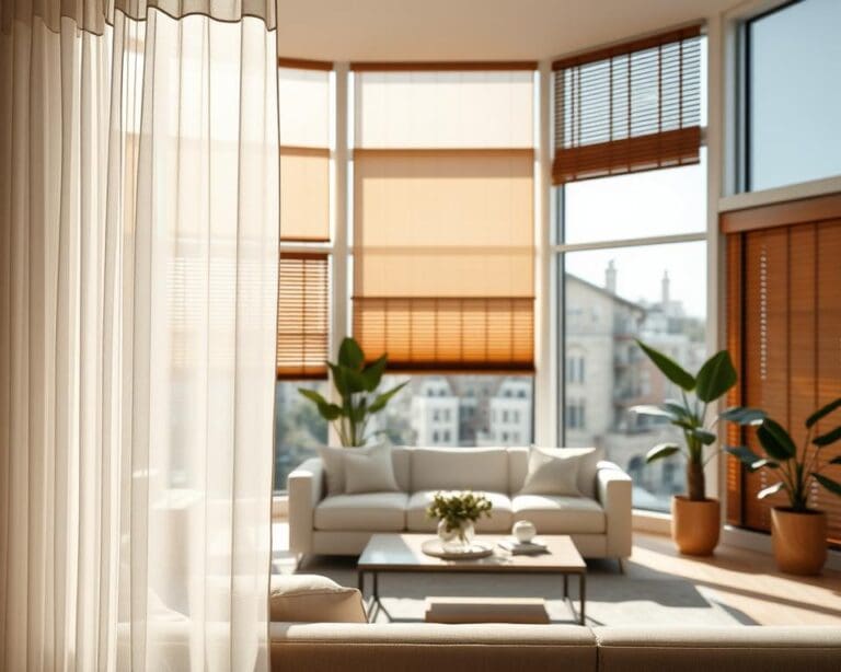 Welke raambekleding combineert privacy en licht?