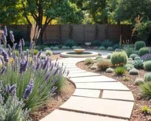 Hoe ontwerp je een tuin met weinig onderhoud?