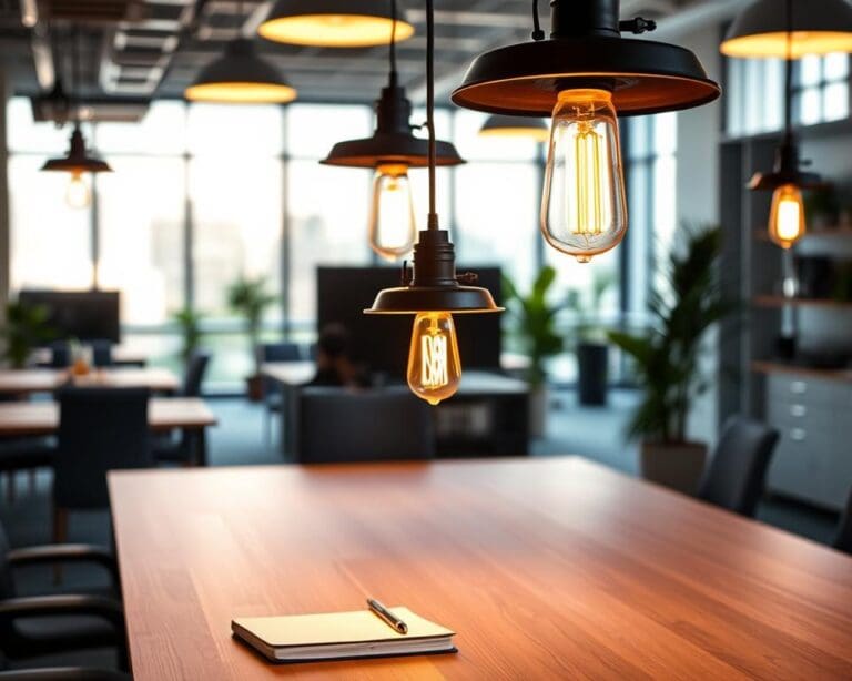 Industriële hanglampen voor zakelijke ruimtes