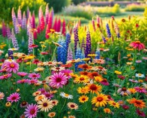 Welke bloemen bloeien het hele seizoen?