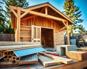 Welke materialen zijn geschikt voor een robuuste schuur?