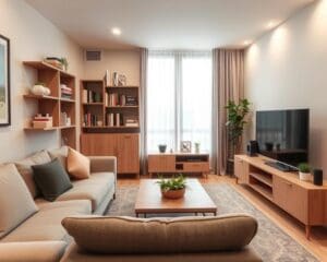 Hoe richt je een kleine woonkamer in?