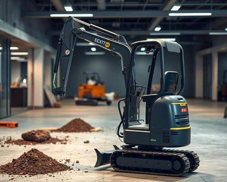 Wat maakt een elektrische minigraver geschikt voor binnenwerk?