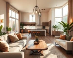 Welke verlichting past bij een open leefruimte?