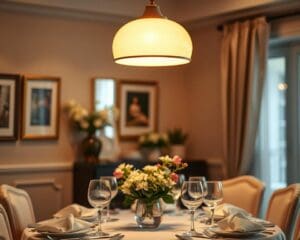 Welke verlichting past het best boven een eettafel?