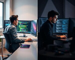 front-end vs back-end developer