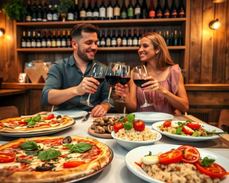 italiaanse gerechten proberen
