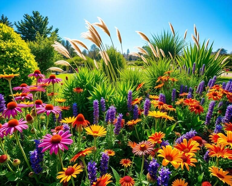 sterke planten zonnige border