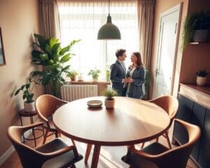 ronde tafels kleine woning