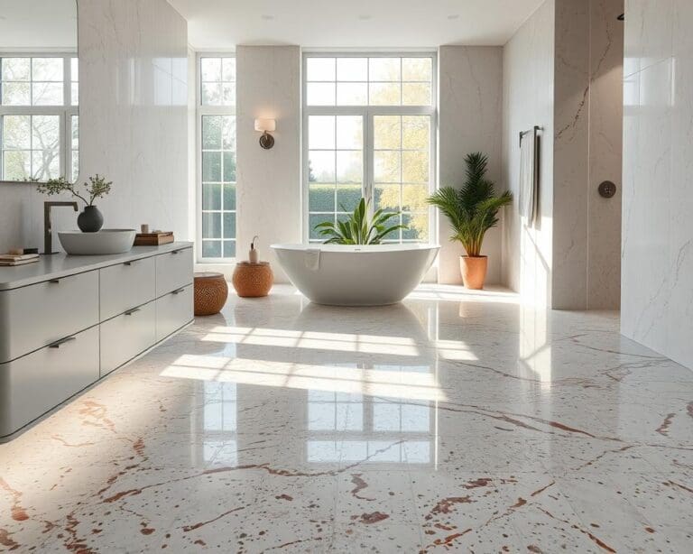 terrazzo tegels badkamer