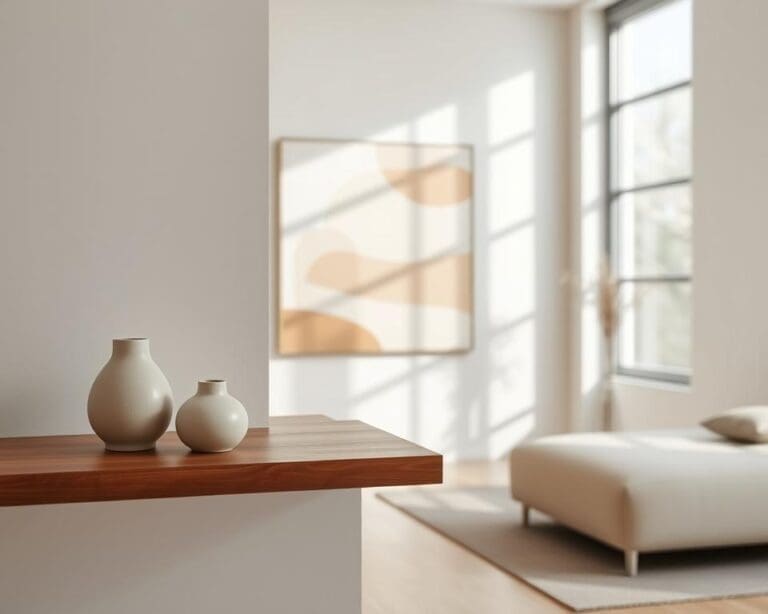 wanddecoratie minimalistisch interieur