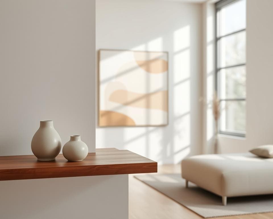 wanddecoratie minimalistisch interieur
