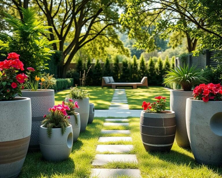 bloempotten tuin
