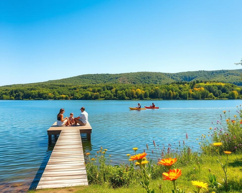 vakantie aan een meer